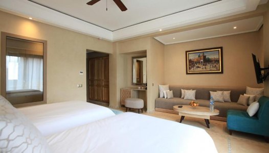 Standard Δίκλινο Δωμάτιο με 2 Μονά Κρεβάτια και Καναπέ