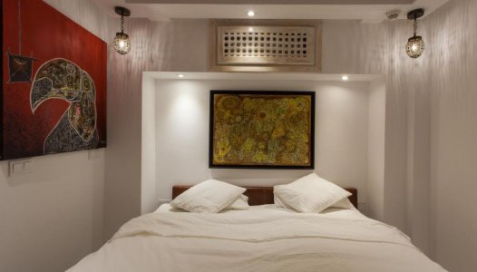 Dvoulůžkový pokoj Deluxe s manželskou postelí a balkonem