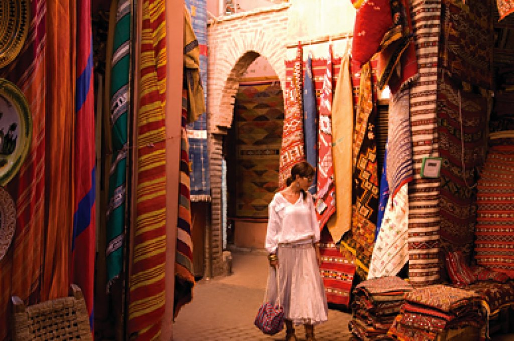 Wizyta na sukach w Marrakeszu i Medynie